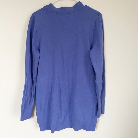 Duluth Trading Co blue long cardigan - Picture 2 of 4